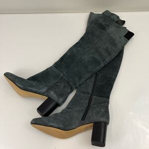 WHBM Grey Suede Knee High Boots Size 7